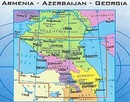 Wegenkaart - landkaart Kaukasus - Caucasus | Gizi Map