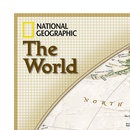 Wereldkaart Politiek & antiek, 82 x 51 cm | National Geographic