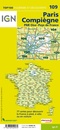 Fietskaart - Wegenkaart - landkaart 109 Paris - Compiegne | IGN - Institut Géographique National