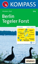 Wandelkaart 704 Berlin-Tegeler Forst | Kompass