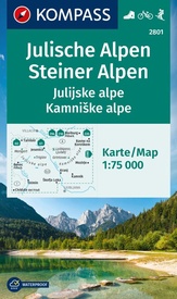 Wandelkaart 2801 Julische Alpen - Steiner Alpen - Julijske alpe - Kamniške alpe | Kompass