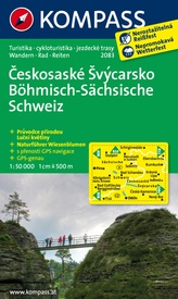 Wandelkaart 2083 Böhmisch-Sächsische Schweiz | Kompass