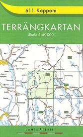 Wandelkaart - Topografische kaart 611 Terrängkartan Koppom | Lantmäteriet