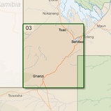 Topografische kaart 3 Botswana  | Topographic Survey