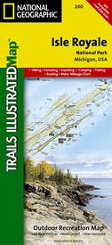 Wandelkaart 240 Topographic Map Guide Isle Royale NP /MI | National Geographic