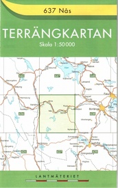 Wandelkaart - Topografische kaart 637 Terrängkartan Nås | Lantmäteriet