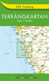 Wandelkaart - Topografische kaart 529 Terrängkartan Varberg | Lantmäteriet