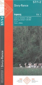 Topografische kaart - Wandelkaart 57/1-2 Topo25 Sivry - Rance | NGI - Nationaal Geografisch Instituut
