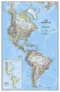 Wandkaart The Americas - Noord & Zuid Amerika, politiek, 60 x 94 cm | National Geographic Wandkaart The Americas - Noord & Zuid Amerika, politiek, 60 x 94 cm | National Geographic