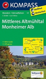 Wandelkaart 177 Mittleres Altmühltal - Monheimer Alb | Kompass
