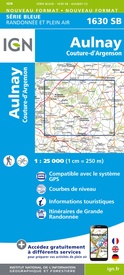 Wandelkaart - Topografische kaart 1630 SB - Serie Bleue Aulnay | IGN - Institut Géographique National