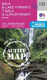 Topografische kaart 125 Landranger Active Bala / Lake Vyrnwy / Berwyn | Ordnance Survey