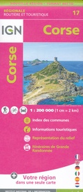 Wegenkaart - landkaart Corse - Corsica | IGN - Institut Géographique National
