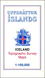 Wandelkaart - Topografische kaart 23 Atlaskort Gufudalur | Ferdakort