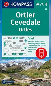 Wandelkaart 72 Ortler/Ortles - Cevedale | Kompass
