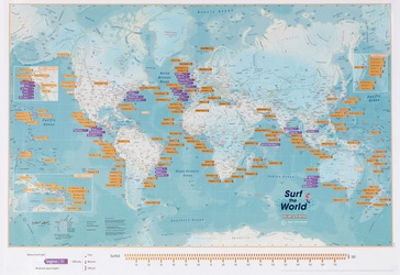 Scratch Map Surf the World Collect & Scratch | 60 x 42 cm | Maps International