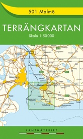 Wandelkaart - Topografische kaart 501 Terrängkartan Malmö | Lantmäteriet
