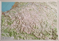 Pays-Basque met voelbaar 3D reliëf | 113 x 80 cm