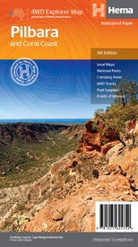 Wegenkaart - landkaart Pilbara and the Coral Coast | Hema Maps