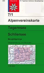 Wandelkaart 07/1 Tegernsee - Schliersee - Mangfallgebirge | Alpenverein