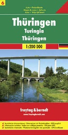 Wegenkaart - landkaart 06 Thüringen | Freytag & Berndt