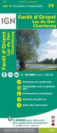 Wandelkaart - Fietskaart 39 Forêt d'Orient, Lac du Der-Chantecoq | IGN - Institut Géographique National