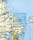Wegenkaart - landkaart 141 Vägkartan Ostammar | Lantmäteriet
