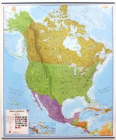 Noord Amerika, politiek, 100 x 120 cm