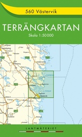 Wandelkaart - Topografische kaart 560 Terrängkartan Västervik | Lantmäteriet