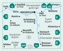 Wandelkaart 36 Innsbruck - Brenner | Kompass