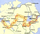 Fietskaart Belfast to Ballyshannon, Donegal Coast | Sustrans