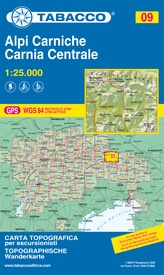 Wandelkaart 09 Alpi Carniche - Carnia Centrale  | Tabacco Editrice