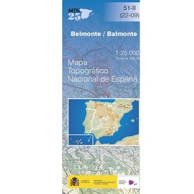 Topografische kaart 51-II Belmonte / Balmonte | CNIG - Instituto Geográfico Nacional