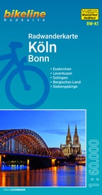 Fietskaart K1 Bikeline Radkarte Köln - Bonn | Esterbauer