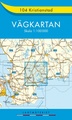 Wegenkaart - landkaart 104 Vägkartan Kristianstad | Lantmäteriet