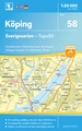 Wandelkaart - Topografische kaart 58 Sverigeserien Köping | Norstedts