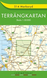 Wandelkaart - Topografische kaart 514 Terrängkartan Markaryd | Lantmäteriet