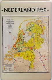 Kadotip Magneet oude schoolkaart Nederland 1950 | Bakker en Rusch