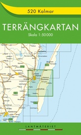 Wandelkaart - Topografische kaart 520 Terrängkartan Kalmar | Lantmäteriet