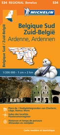 Wegenkaart - landkaart 534 Zuid-België, Ardennen | Michelin
