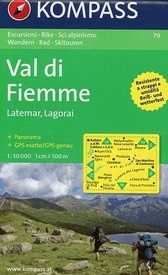Wandelkaart 79 Val di Fiemme-Latemar-Lagorai | Kompass