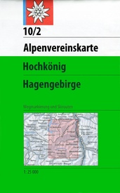 Wandelkaart 10/2 Alpenvereinskarte Hochkönig - Hagengebirge  | Alpenverein
