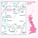 Wandelkaart - Topografische kaart 079 Landranger Hawick & Eskdale, Langholm | Ordnance Survey