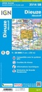 Wandelkaart - Topografische kaart 3514SB Dieuze / Albestroff | IGN - Institut Géographique National