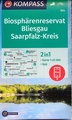 Wandelkaart 824 Biosphärenreservat Bliesgau & Saarpfalz-Kreis | Kompass