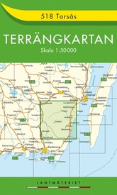 Wandelkaart - Topografische kaart 518 Terrängkartan Torsås | Lantmäteriet