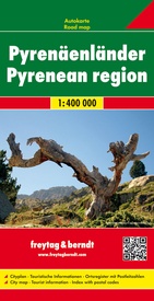 Wegenkaart - landkaart Pyreneeën Landen | Freytag & Berndt