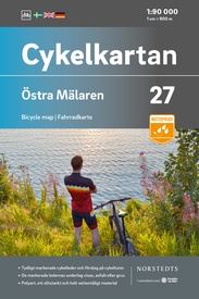 Fietskaart 27 Cykelkartan Östra Mälaren east | Norstedts