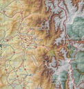Wegenkaart - landkaart - Fietskaart Adventure Map Central Chile & Argentina | Viachile Editores