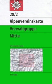 Wandelkaart 28/2 Alpenvereinskarte Verwallgruppe - Mitte | Alpenverein